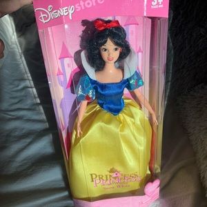 Vintage Snow White & Cinderella Disney Barbie, 1990s. New in box, never opened.
